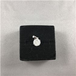 1 PIECE TTL. 1 - 18KT WHITE GOLD DIAMOND SET PENDANT, 4 MARQUISE SHAPED BRILLIANT CUT DIAMONDS, TTL