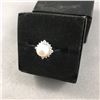 Image 2 : 1 PIECE TTL. 1 - LADIES 18KT WHITE GOLD ROUND WHITE AKOYA CULTURED PEARL & DIAMOND SET DRESS RING,