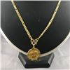 Image 2 : 3 PIECES TTL.3 - 18KT YELLOW GOLD COIN BEZEL PENDANTS, TTL WEIGHT 1.90GRAMS, REPL VALUE $235.00. 1