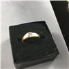 Image 3 : 2 PIECES TTL. 1 - 18KT YELLOW GOLD DIAMOND SET LADIES RING, 1 ROUND BRILLIANT DIAMOND, APPROX