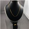 Image 1 : 2 PIECES TTL. 1 - 20KT YELLOW GOLD FLEXIBLE LINK CHAIN, WEIGHS 8.20GRAMS, 46CM LONG, REPL VALUE