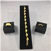 Image 1 : ONE 22-24KT YELLOW GOLD LINK STYLE BRACELET 18CM. REPLACEMENT VALUE: $1450.00. ONE 22KT YELLOW