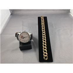 2 ITEMS TTL.1-ONE STAINLESS STEEL BAUME ET MERCIER  CLASSIMA GENTS WRIST WATCH, ROUND SHAPED