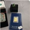 Image 3 : 5 ITEMS TTL. 1-ONE 10KT YELLOW GOLD GENTS NATURAL EMERALD DRESS RING, CONTEMPORARY SOLITAIRE DESIGN,