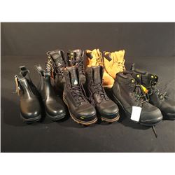 LOT OF ASSORTED STEEL TOE SAFETY BOOTS - SIZE 8, 11 & 12