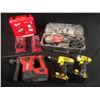LOT OF ASSORTED POWER TOOLS: HILTI TE 4-A22 HAMMER DRILL, 2 DEWALT DRILLS, MILWAUKEE GRINDER & MORE