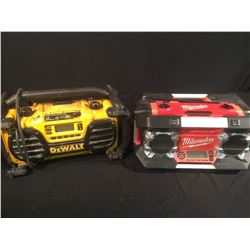DEWALT & MILWAUKEE PORTABLE JOB SITE RADIOS