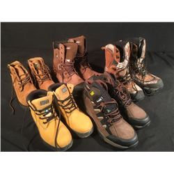 LOT OF ASSORTED WORK BOOTS - SIZE 7, 8, 9, 13