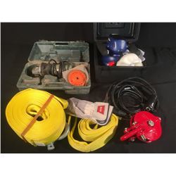 HITACHI GRINDER, SIMONIZE POLISHER & WARN WINCH PARTS