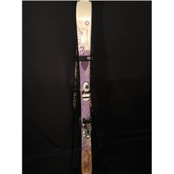 DYNASTAR 152 CM DOWNHILL SKIS WITH BINDINGS & POLES