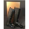 Image 1 : LADIES BLACK GUCCI VIT VERNICE SOFT BOOTS - MSRP $1295 - SIZE 9