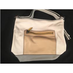 BEIGE & GREY COACH PURSE