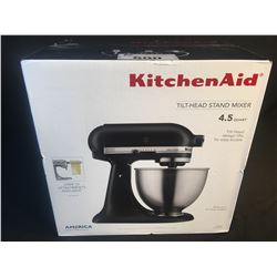 BLACK KITCHENAID TILT-HEAD STAND MIXER - 4.5 QUART