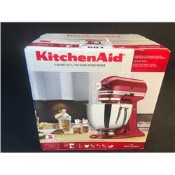 RED KITCHENAID TILT-HEAD STAND MIXER - 5 QUART