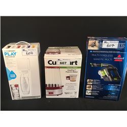SODA STREAM PLAY, CUISINART POPCORN MAKER & BISSELL CORDLESS HAND VACUUM