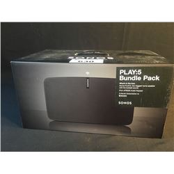 SONOS PLAY:5 BUNDLE PACK - BLACK & PLAY ONE WIRELESS SPEAKER