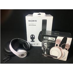 BEATS CORDED HEAPHONES, ALTEC LANSING NICK JONAS HEADPHONES & SONY WIRELESS HEADPHONE SYSTEM