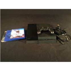 BLACK PLAYSTATION 4 WITH 1 CONTROLLER & 3 GAMES