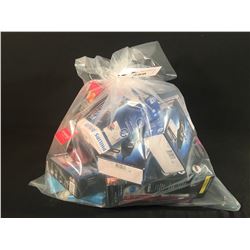 BAG OF ASSORTED ELECTRIC SHAVERS, CURLERS, EPILATORS & MORE