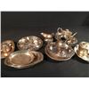 Image 1 : LOT OF SILVER NICKEL/SILVER PLATED FLATWARE & SERVING DISHES