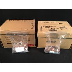 2 BOXES CONTAINING APPROX. 37,174 PENNIES = $371.74 CAD