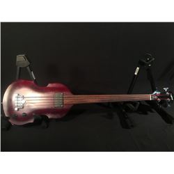 EPIPHONE CHERRY WOOD ELECTRIC BASS GUITAR WITH CASE