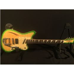 GREEN GRB INLAYED ELECTRIC GUITAR WITH CASE