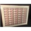 UNCUT SHEET OF 1986 CANADIAN $2 BILLS - 40 BILLS ON SHEET