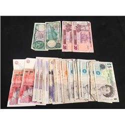 LOT OF GREAT BRITAIN POUND  & SCOTLAND POUND CURRENCY - $415 GBP & $42 POUND