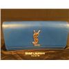 BLUE YVES SAINT LAURENT LEATHER CLUTCH