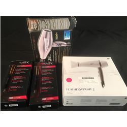 PAIR OF CHI AIR HAIR STRAIGHTENERS & 2 BLOW DRYERS