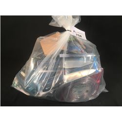 BAG OF ASSORTED KITCHEN & HOUSEHOLD PRODUCTS: KNIVES, ROOM SPRAY, SHEETS & MORE