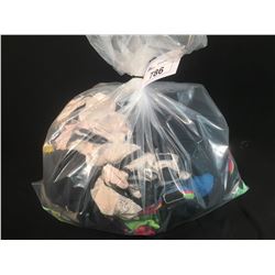 BAG OF ASSORTED WOMENS CLOTHING: UNDERWEAR, SOCKS, SHIRTS & MORE