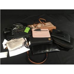 LOT OF ASSORTED DESIGNER WALLETS, PURSES & BAGS