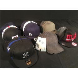 BAG OF ASSORTED SPORTS & BMW HATS