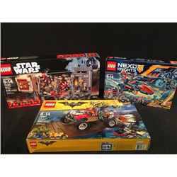 LEGO STAR WARS RATHTAR ESCAPE 75180, BATMAN MOVIE KILLER CROC TAIL-GATOR 70907 & NEXO KNIGHTS