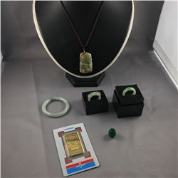 ONE OUNCE OF FINE GOLD (24KT GOLD PURITY 999.9) BAR-INGOT ISSUED BY SWISS BANK WITH ASSAY NUMBER