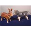 Image 1 : Schoenhut cat and rabbit