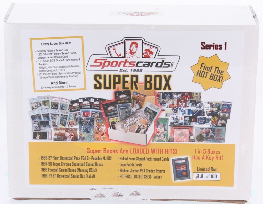 Sportscards Com Mystery Box Sports Cards Series 1 Super Box