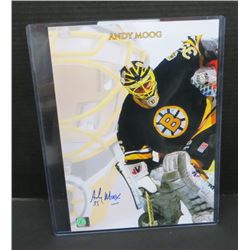 Andy Moog Boston Bruins Signed 10x14 Glossy