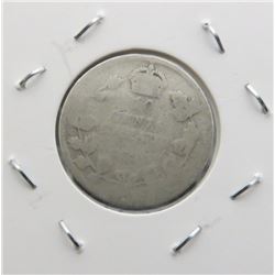 Canadian King George Silver Dime Date Worn