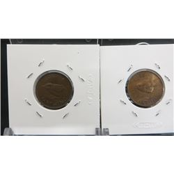 Lot Of 2 UK Farthing Coins 1939 & 1948