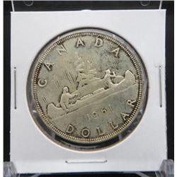 1961 Canadian Silver $1 Coin