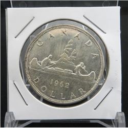 1962 Canadian Silver $1 Dollar Coin