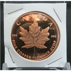 Canadian Maple Leaf Copper 1 Ounce Coin