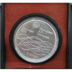 1976 Montreal Olympics Silver $5 Dollar Coin