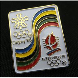 Calgary 88 & Albertville 92 Olympics Collector Pin