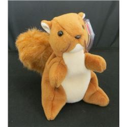 1996 TY Beanie Baby Nuts The Squirrel