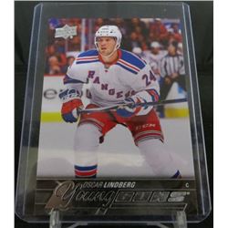 2015-16 Upper Deck #234 Oscar Lindberg YG RC