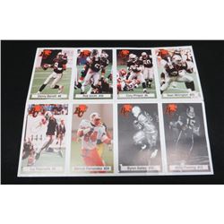 BC Lions 40 Years Of Pride Un-Cut 8 Card Sheet